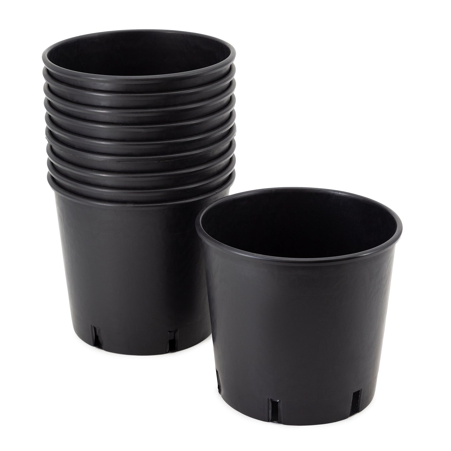 20 cm BLACK pot - sowing and repotting (10 Pots)