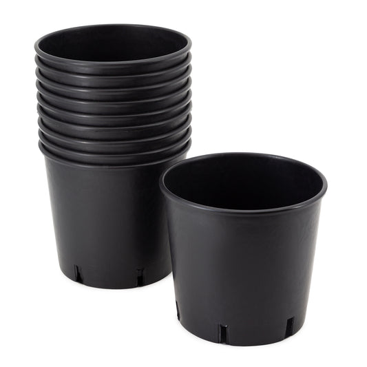 20 cm BLACK pot - sowing and repotting (10 Pots)